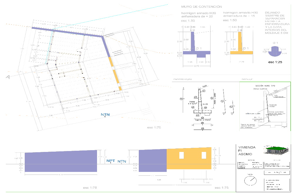 plano profesional de arquitectura